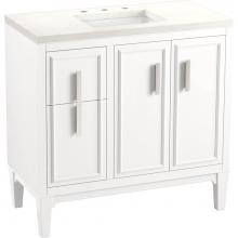 Kohler 33545-ASB-0 - Southerk® 36'' bathroom vanity cabinet with sink and quartz top