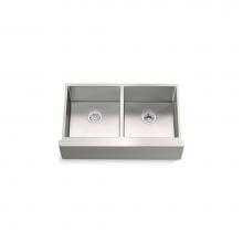 Kohler 33159-NA - Strive® 35-1/2'' undermount double-bowl farmhouse kitchen sink with accessories