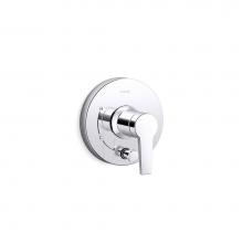 Kohler T49988-4-CP - Pitch® Rite-Temp® valve trim with push-button diverter