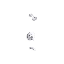 Kohler T49980-4G-CP - Pitch Rite-Temp Bath And Shower Trim Kit With Push-Button Diverter 1.75 Gpm