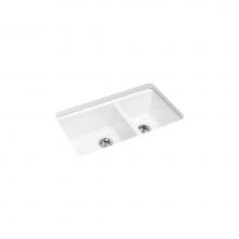 Kohler 8669-5UA1-0 - Riverby® 33'' undermount double-bowl kitchen sink