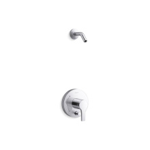 Kohler TLS35327-4-CP - Elate® Rite-Temp® Bath And Shower Trim Kit With Push-Button Diverter Without Showerhead