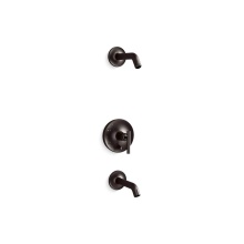 Kohler T14420-4L-BGP - Purist® Rite-Temp® Bath And Shower Trim Kit With Push-Button Diverter And Lever Handle W