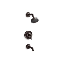 Kohler T14420-4G-BGP - Purist® Rite-Temp® Bath And Shower Trim Kit With Push-Button Diverter And Lever Handle 1
