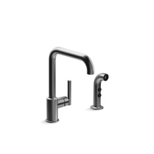 Kohler 7508-BGP - Purist® Single-Handle Kitchen Sink Faucet With Side Sprayer