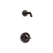 Kohler TLS14422-3-BGP - Purist® Rite-Temp® Shower Trim Kit With Cross Handle Without Showerhead