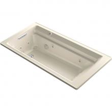 Kohler 1124-XHGH-47 - Archer 72-in X 36-in Drop-in Whirlpool + Heated Bubblemassage Air Bath