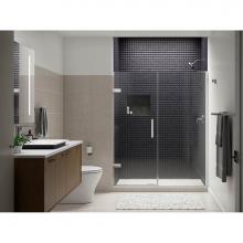 Kohler 27616-10L-SHP - Composed™ Frameless pivot shower door, 71-3/4'' H x 57-1/4 - 58'' W, with 3/