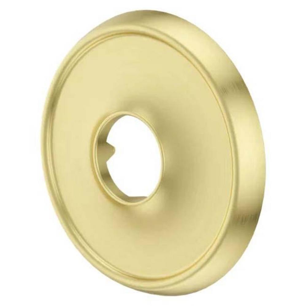 Tisbury Round Wall Flange in Brushed Gold