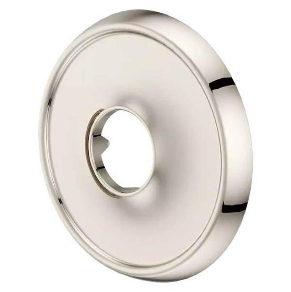 Tisbury Round Wall Flange in Polished Nickel