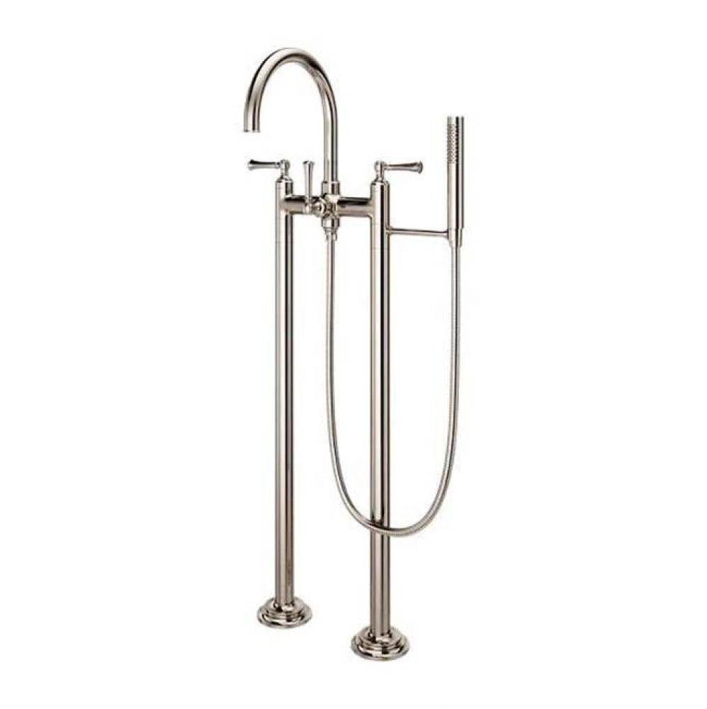 Traditional 2-Handle Tub Filler with Hand Shower