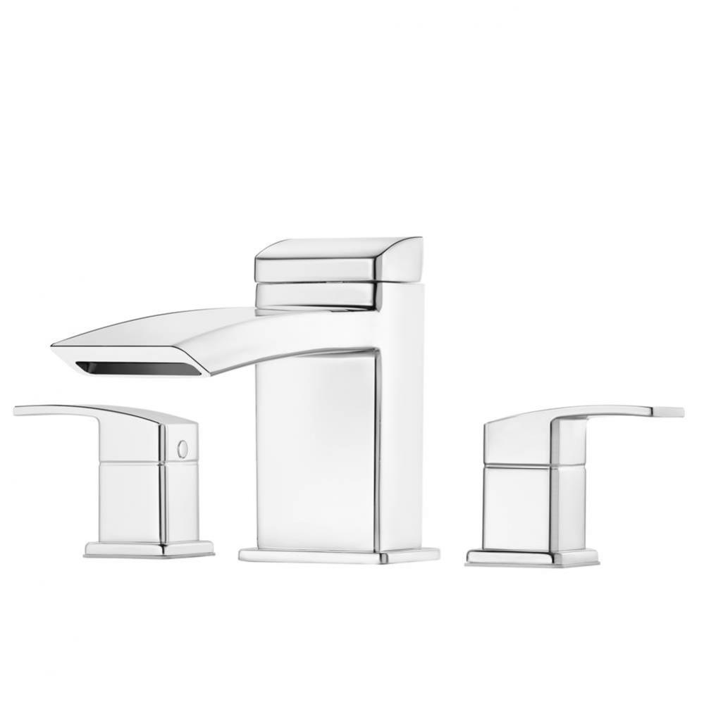 RT6-5D1C - Chrome - Roman Tub Trim - Closed