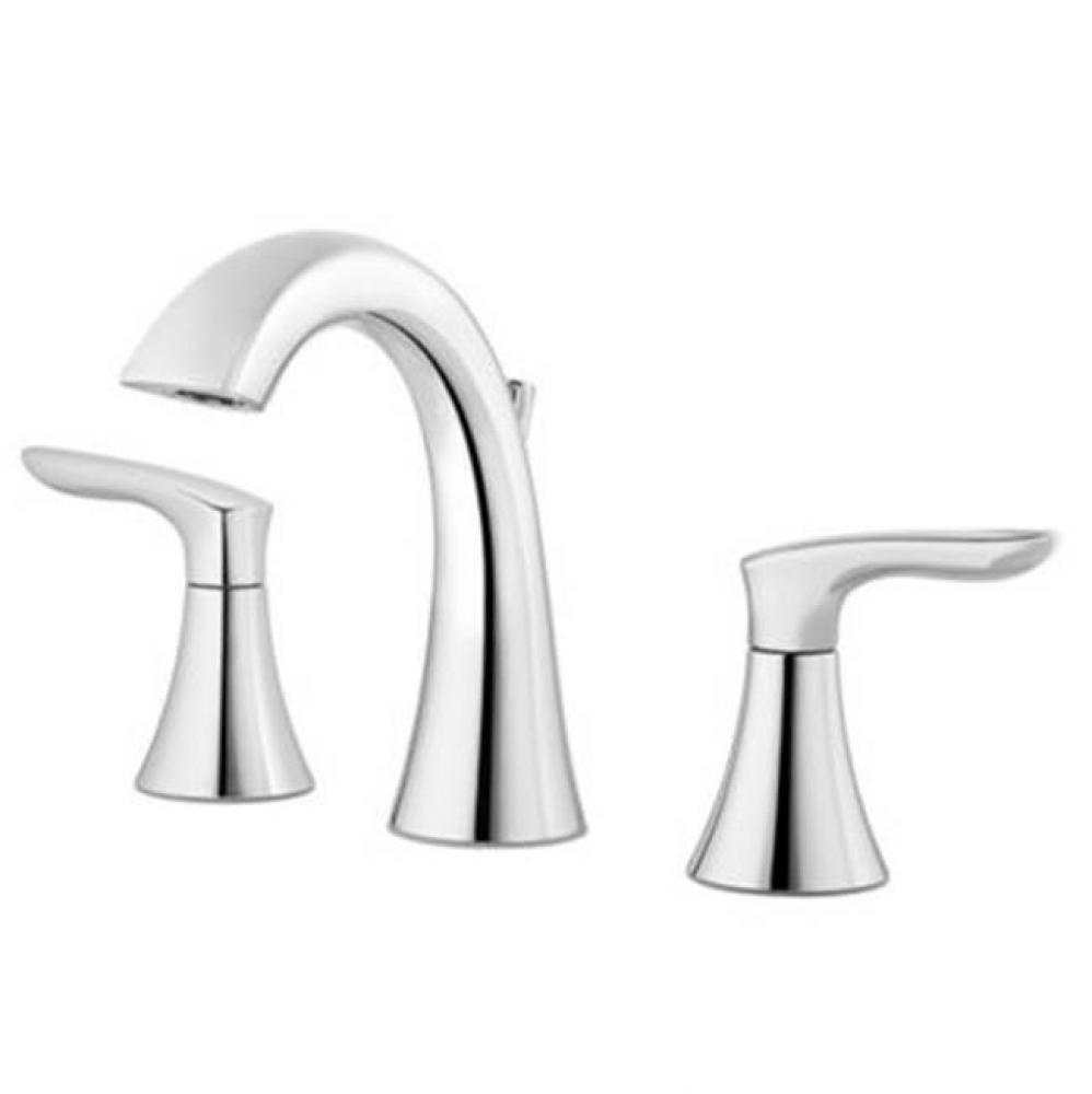 Weller 2-Handle 8 in. Widespread Bathroom Faucet in Polished Chrome