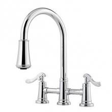 Pfister LG531-YPC - LG531-YPC - Chrome - Two Handle Pull-Down Faucet