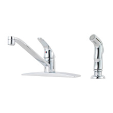 Pfister J134-444C - Pfirst Series 1-Handle Kitchen Faucet with Side Spray in Polished Chrome
