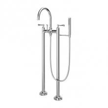 Pfister LG6-1TBC - Traditional 2-Handle Tub Filler with Hand Shower