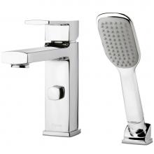 Pfister RT62DAC - Deckard Single Handle Complete Roman Tub Trim with Handheld Shower in Polished Chrome