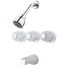 Pfister LG01-3190 - LG01-3190 -  Chrome - Three Handle Tub and Shower