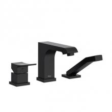 Riobel TZO10BK - Zendo™ 3-Hole Deck Mount Tub Filler Trim