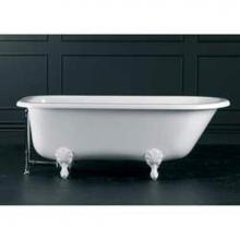 Victoria And Albert HAM-N-SW-OF + FT-HAM-PB - Hampshire freestanding tub with overflow. Polished Brass Ball & Claw