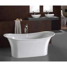 Victoria And Albert TOU-N-xx-OF - Toulouse freestanding Bateau tub with overflow. Paint