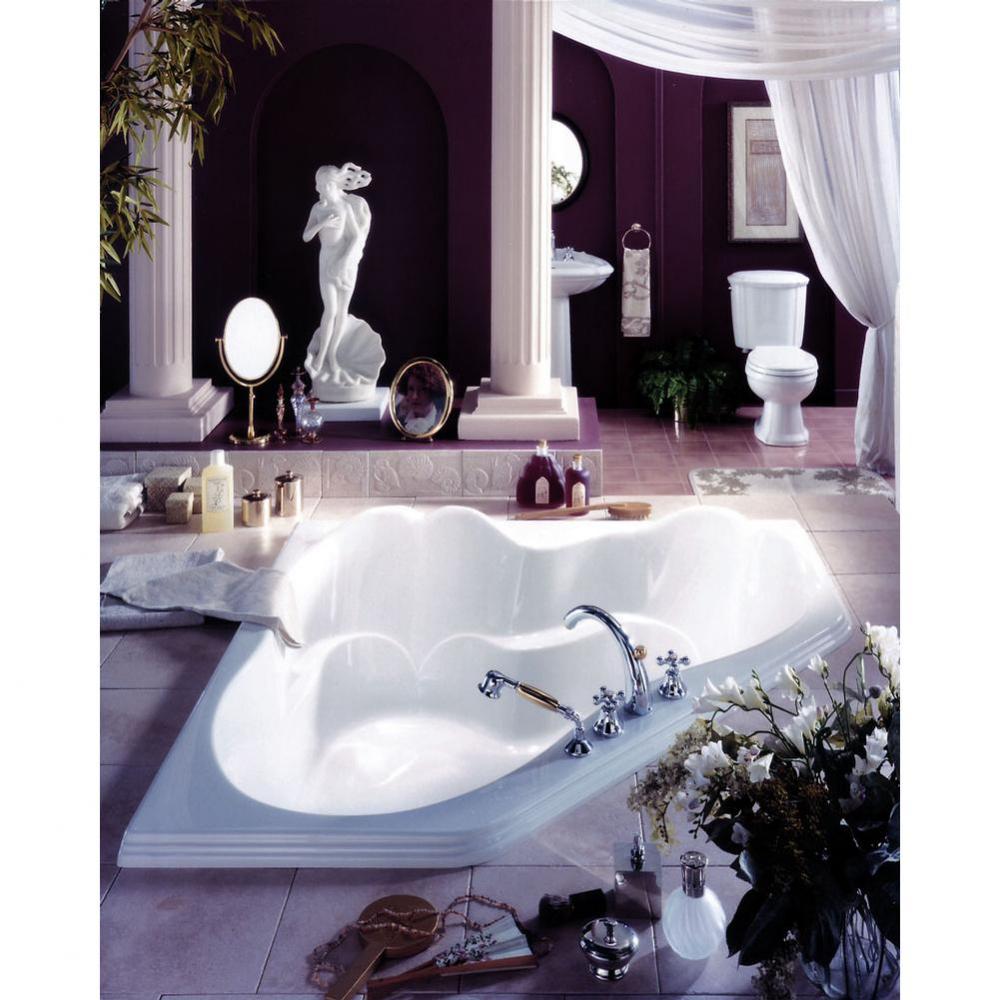 ARIANE bathtub 60x60, Whirlpool/Activ-Air, Ice gray