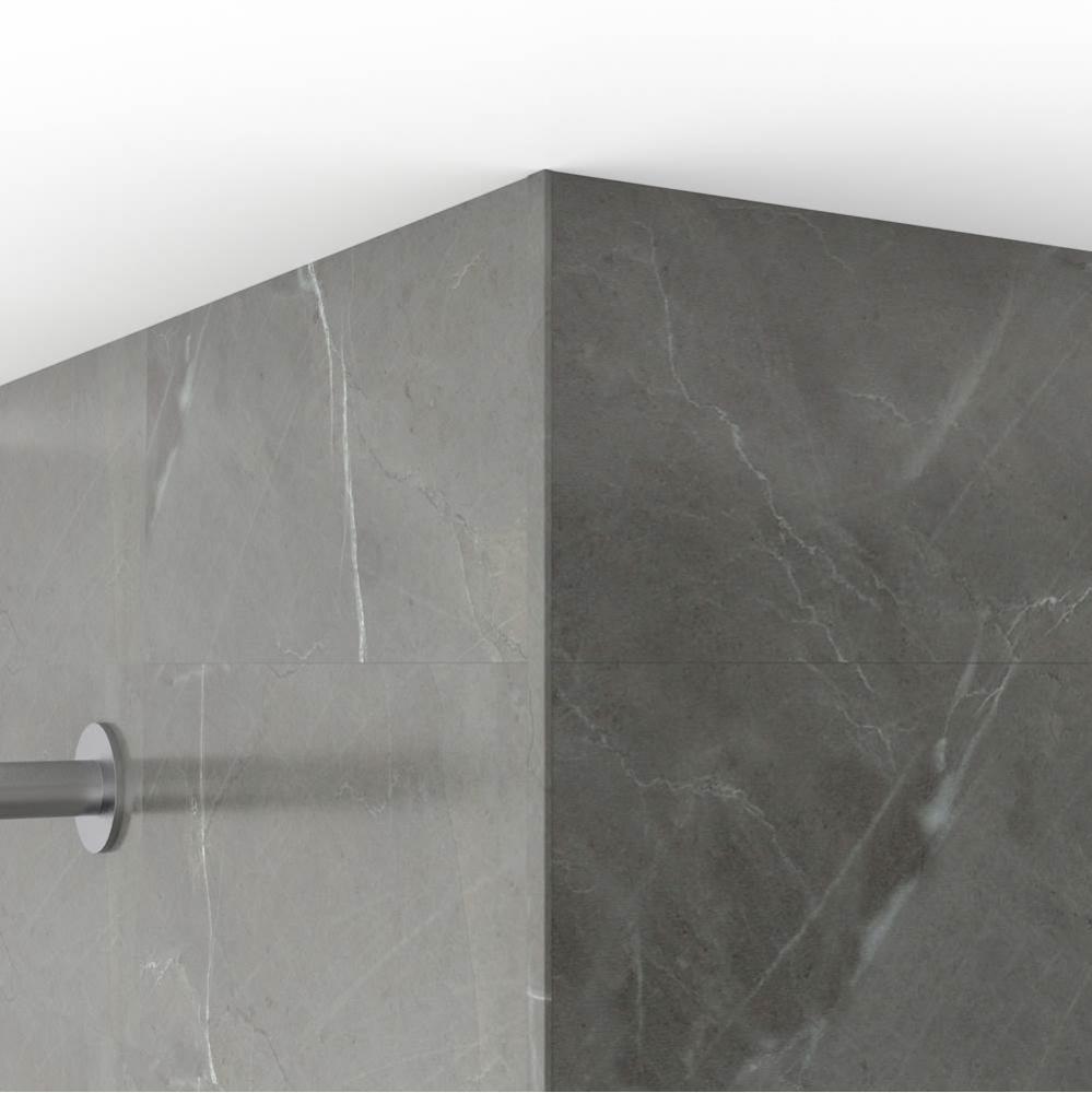 Viva Edge Trim 94 in. Marble Dark Grey