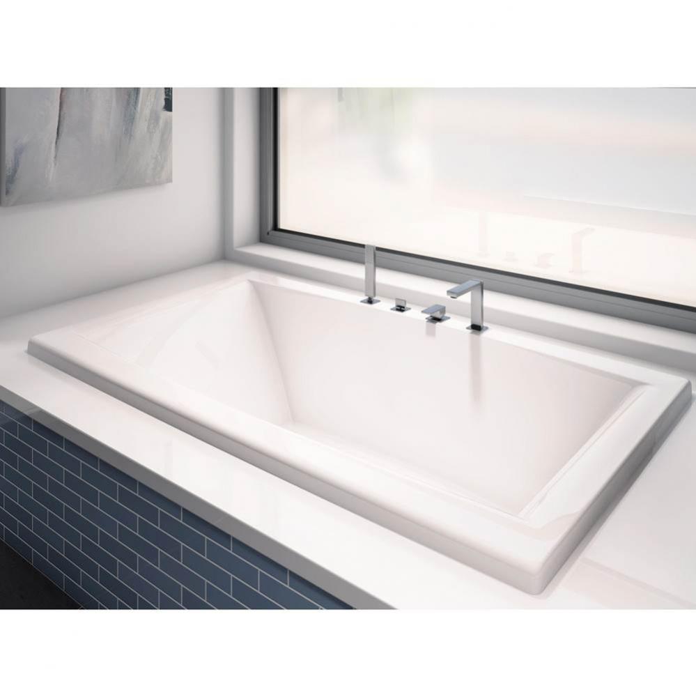 Jade 7248 Acrylic Drop-In Center Drain Bathtub in White