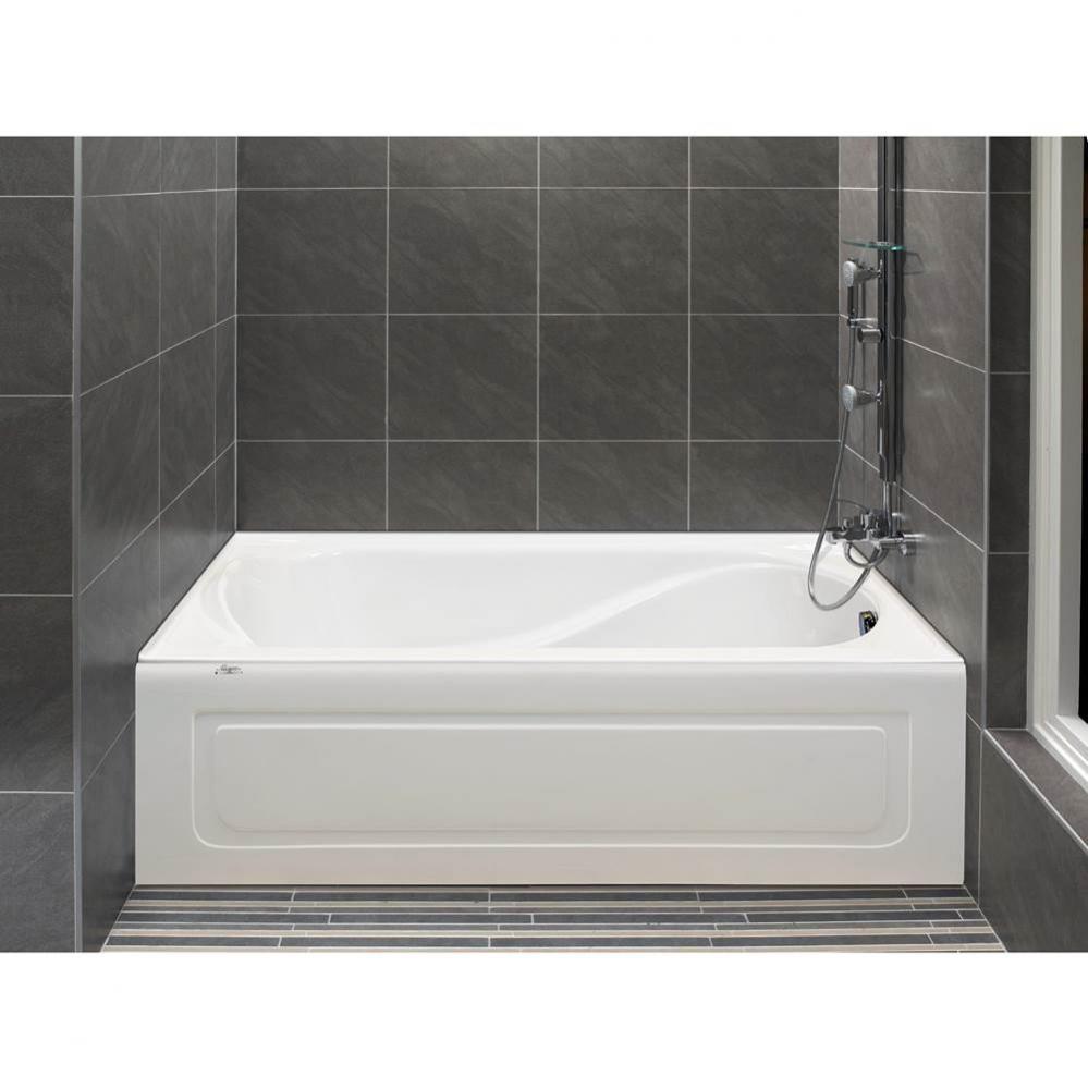 Petunia 6032 IFS Acrylic Alcove Left Drain Bathtub in White