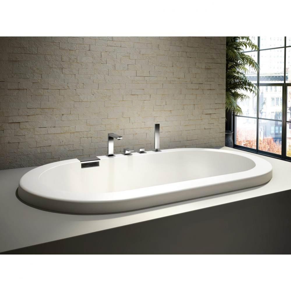 Tao 7236 Acrylic Drop-In Center Drain Bathtub in White