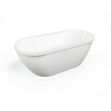 Neptune 220020-000-001-000 - Berlin F2 3266 AFR Acrylic Freestanding Center Drain Bathtub in White
