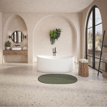 Neptune 220351-000-001-000 - Budapest 7132 AFR Acrylic Freestanding Center Drain Bathtub in White