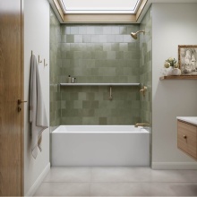 Neptune 220445-000-001-112 - Clermont 3060 IFS AFR Acrylic Alcove Right-Hand Drain Bathtub in White