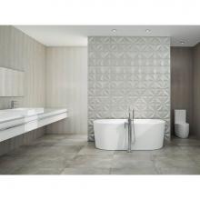 Neptune 220045-C-120-001 - Nice F1 3266 AFR Acrylic Freestanding Center Drain Mass-Air Bathtub in White
