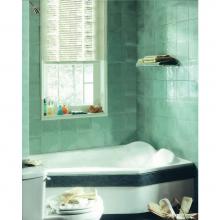 Neptune 15.15341.100010.12 - VENUS bathtub 42x60 with Right drain, Activ-Air, Bone