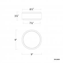 WAC Canada FM-20509-27-WT/AB - Salvo Flush Mount Light