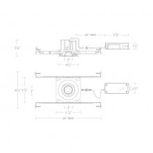 WAC Canada R3BRA-NCS-WT - Ocular 3.0 5CCT Round Adjustable Trim and Remodel Housing with New Construction Frame-In Kit and D