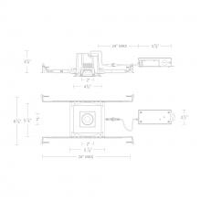 WAC Canada R3BSA-FCS-BK - Ocular 3.0 5CCT Square Adjustable Trim and Remodel Housing with New Construction Frame-In Kit and