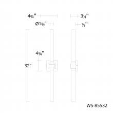 WAC Canada WS-85532-27-BN - Ripple Bath & Wall Sconce