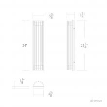 WAC Canada WS-W17524-30-BK - Moline Outdoor Wall Sconce