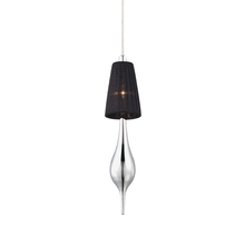 Eurofase 22825-025 - AQUA,1LT PENDANT,SMALL,CHR/BLK