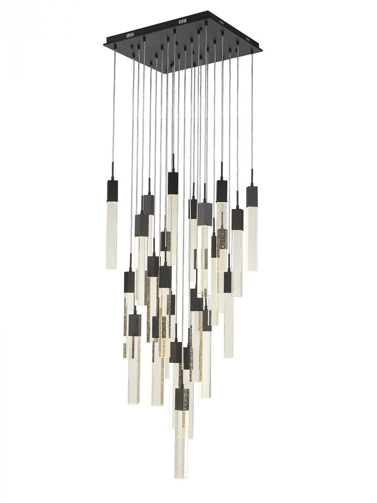 The Original Glacier Avenue Collection Black 25 Light Pendant Fixture