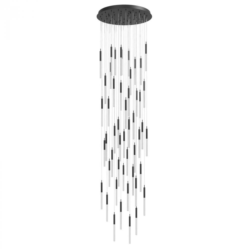 Boa Collection Black 51 Light Pendant Fixture