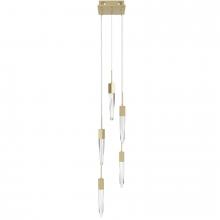 Avenue Lighting HF1900-5-AP-BB-C - The Original Aspen Collection Chrome 5 Light Pendant Fixture with Clear Crystal