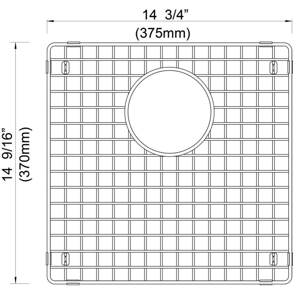 Sink Grid, Stainless Steel