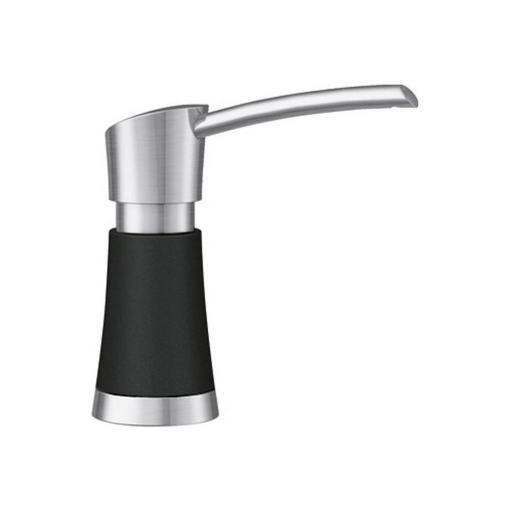 Artona Soap Dispenser Pvd Steel/Coal Black