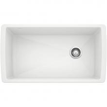 Blanco Canada 401630 - Diamond SILGRANIT 33'' Super Single Undermount Kitchen Sink - White