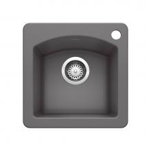 Blanco Canada 401405 - Diamond SILGRANIT 15'' Dual Mount Bar Sink - Cinder