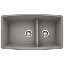 Blanco Canada 401710 - Performa U 1.75 Low Divide Metallic Gray