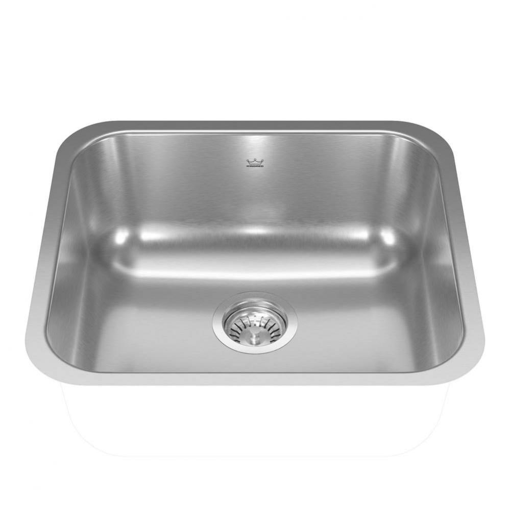 Reginox 19.7-in LR x 17.75-in FB Undermount Single Bowl Stainless Steel Kitchen Sink